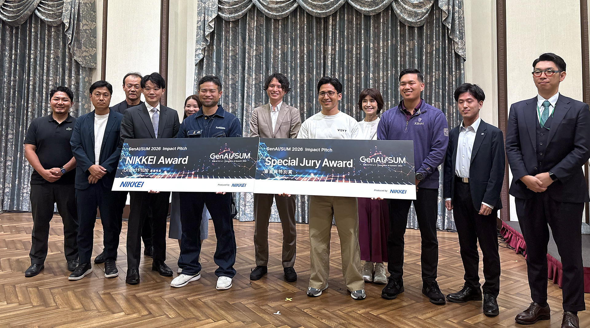 GenAI/SUM 2026 IMPACT PITCH 表彰式の集合写真